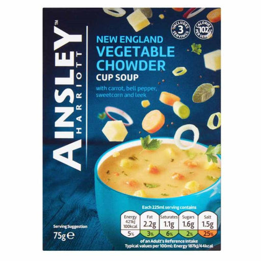 Ainsley Harriott New England Vegetable Chowder Cup 75G - World Food Shop
