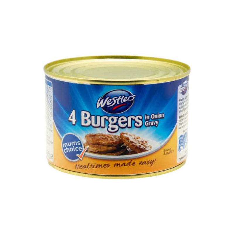 Westlers Burgers In Onion Gravy 425G