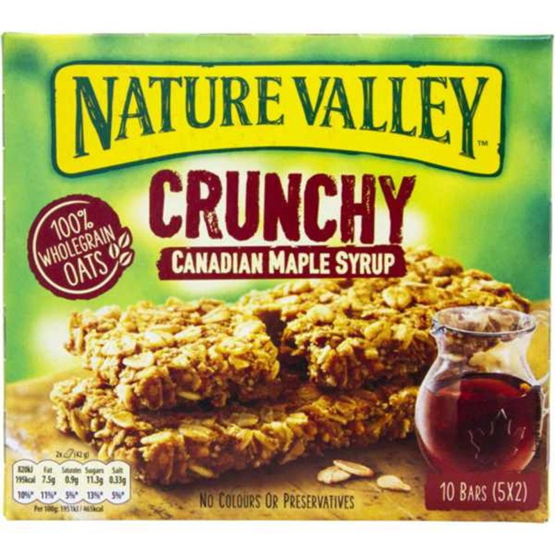Nature Valley Canadian Maple Syrup Cereal Bar 5x42g