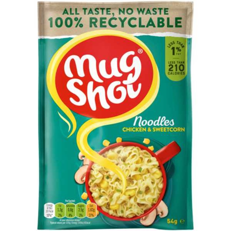 Mug Shot Chicken & Sweetcorn Noodles 54G