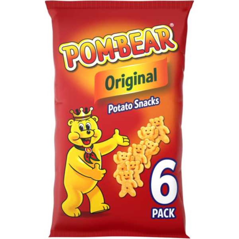 Pom-Bear Original Multipack Crisps 6pk