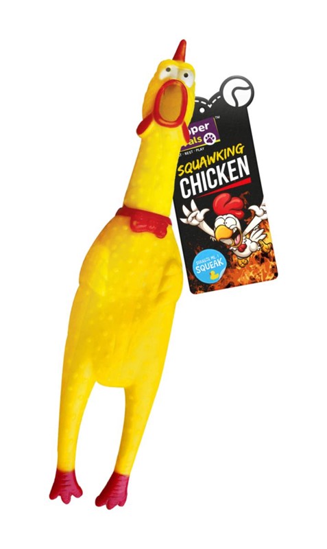 Cooper & Pals Squawking Chicken Toy For Dogs