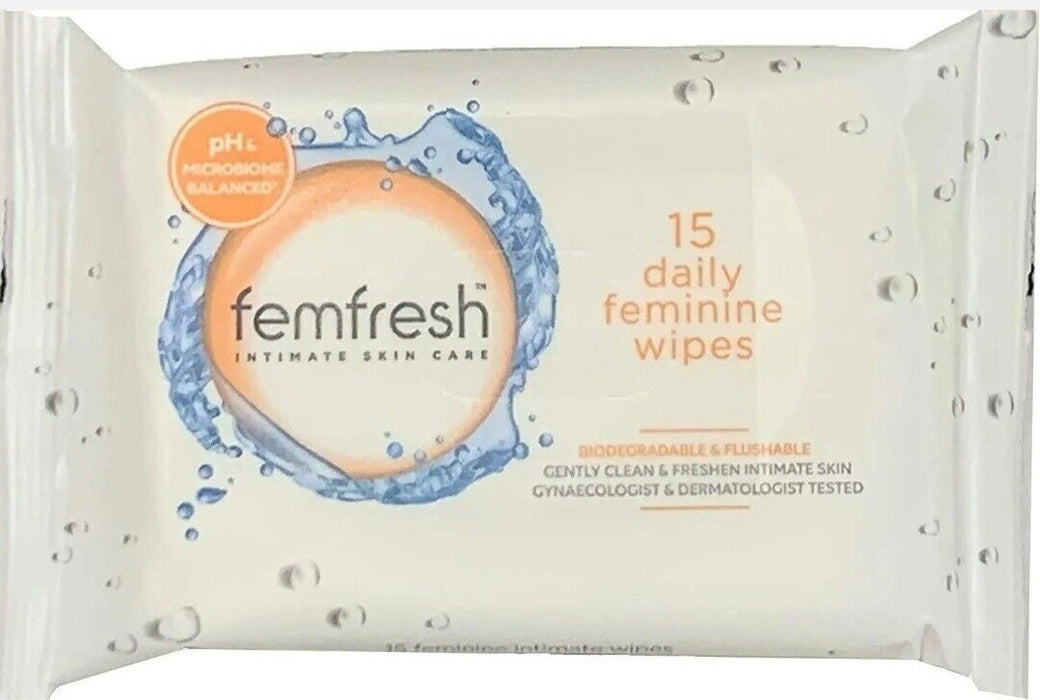 Femfresh Wipes 15s