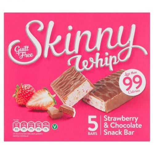 Skinny Whip Strawberry & Chocolate Snack Bar Guilt Free 5X25G - World Food Shop