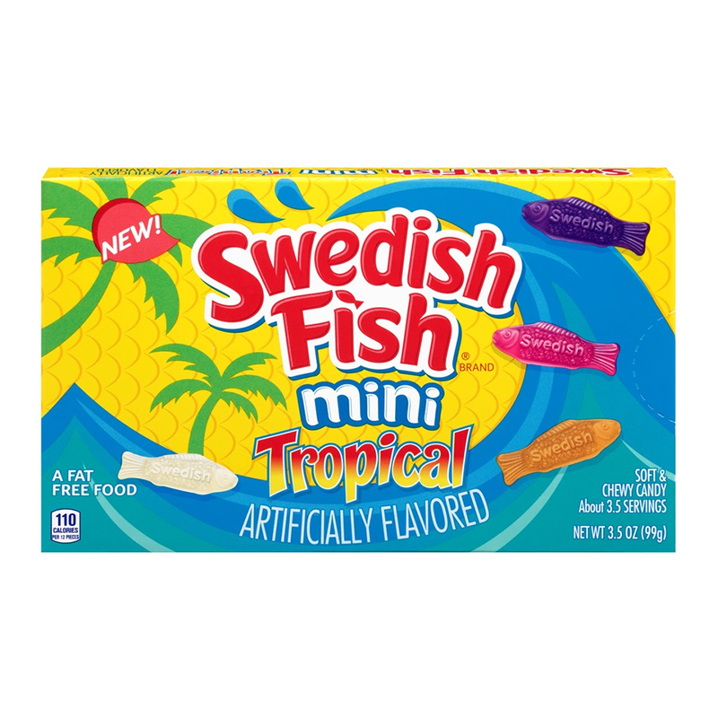 Swedish Fish Tropical Theatre Box 3.5oz (99g)