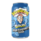 Warheads Sour Blue Raspberry Soda 12oz